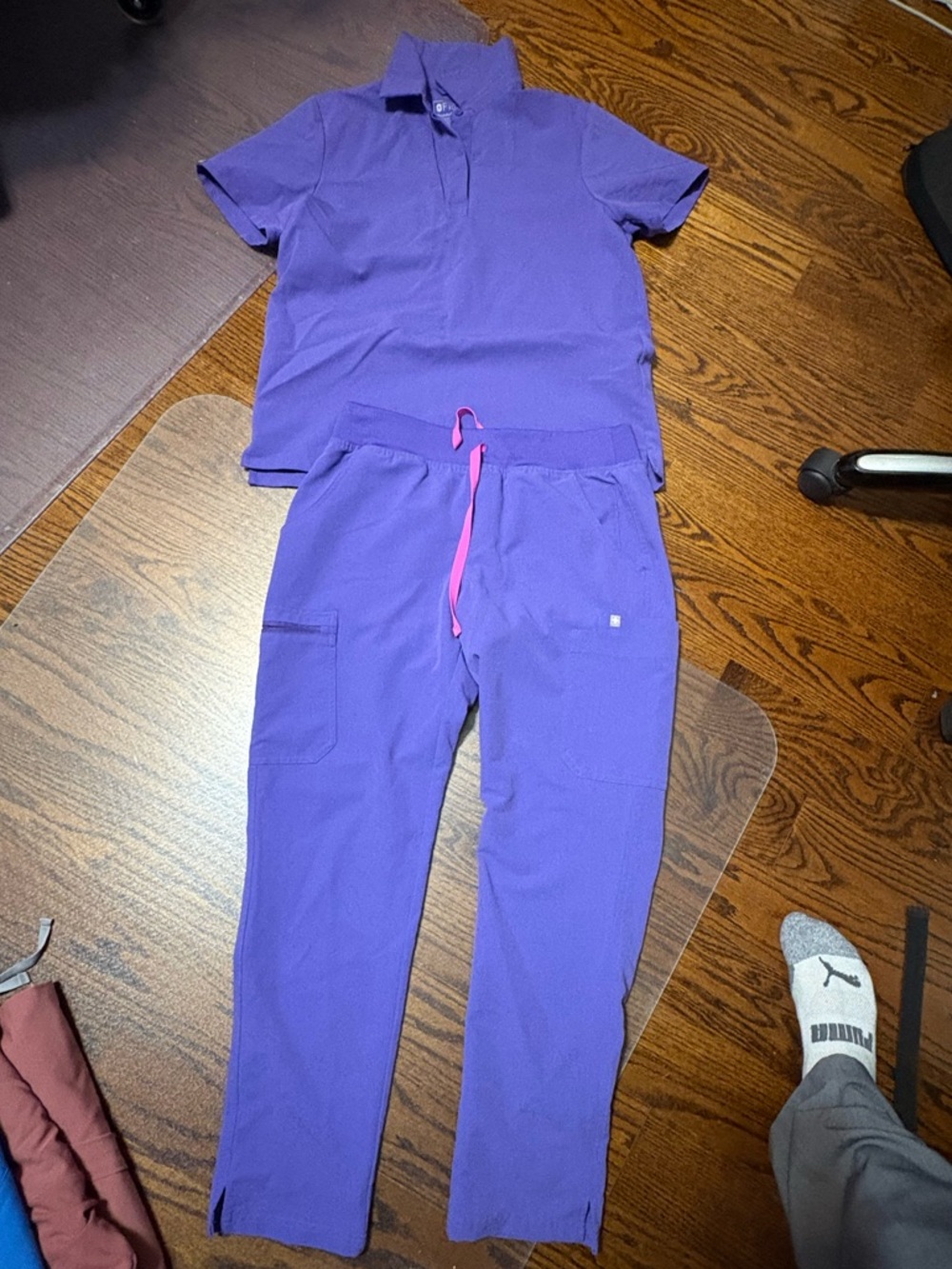 Figs Women's Purple Scrub